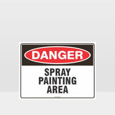 Custom Gate Signs,Danger Spray Painting Area Sign